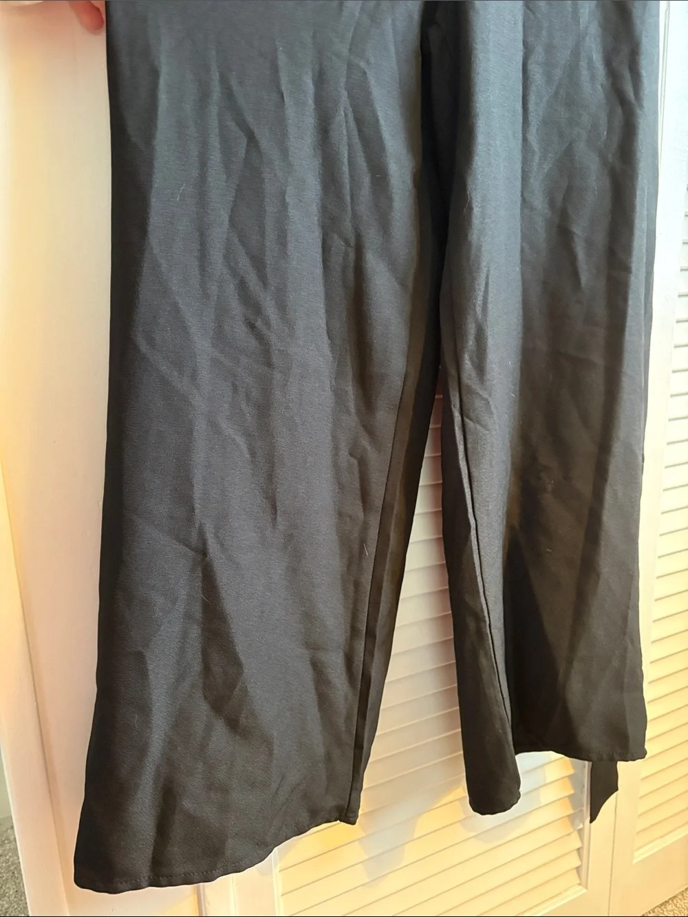 Black Jumpsuit with Flutter Sleeves and Tied Waste NEVER WORN